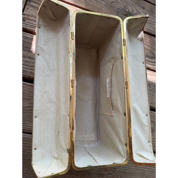 Vintage Tapestry Trunk Style Handbag - Made in Italy - Picture 9 of 10